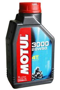 MOTUL 3000 4T (MA2) 20w50 1л. минер. для 4-тактн. мототехн. (масло моторное)